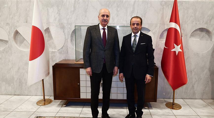 TBMM Başkanı Numan Kurtulmuş, Tokyo Büyükelçiliği’ni ziyaret etti