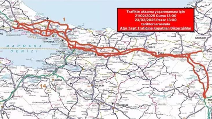 Ulaştırma Bakanlığı’ndan kar önlemi! 6 ilde bazı yollar ağır taşıt trafiğine kapatıldı