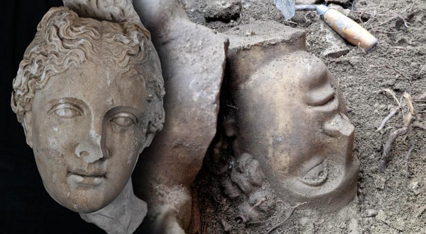 Aspendos’ta büyük keşif! Hermes, Aphrodite, Eros, Artemis…
