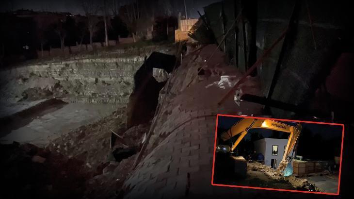 Bahçelievler’de yol çöktü! Sokağın elektrikleri kesildi