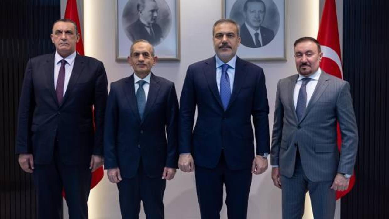 Bakan Fidan, Irak Türkmen Cephesi Başkanı Turan’ı kabul etti