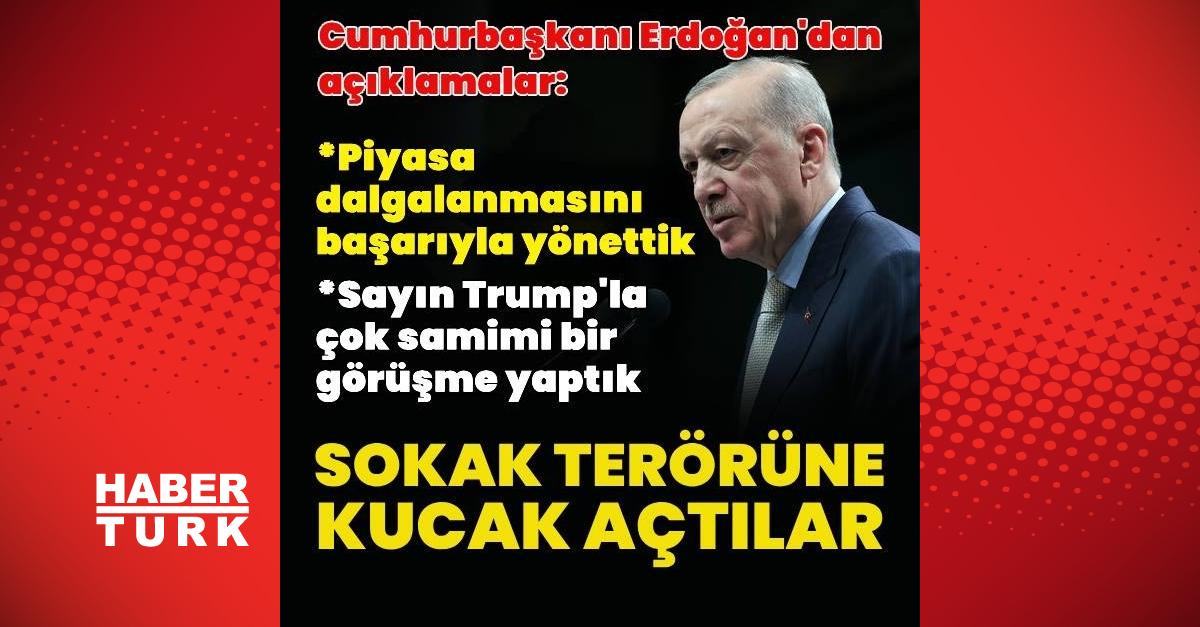 Cumhurbaşkanı Recep Tayyip Erdoğan'dan açıklamalar | Son dakika haberleri