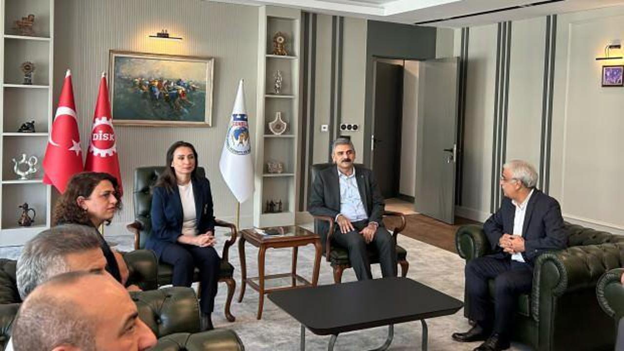 DEM Parti heyetinden DİSK’e ziyaret