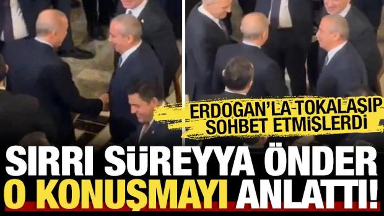 Erdoğan ile ayaküstü tokalaşan Sırrı Süreyya Önder, ne konuştuklarını anlattı
