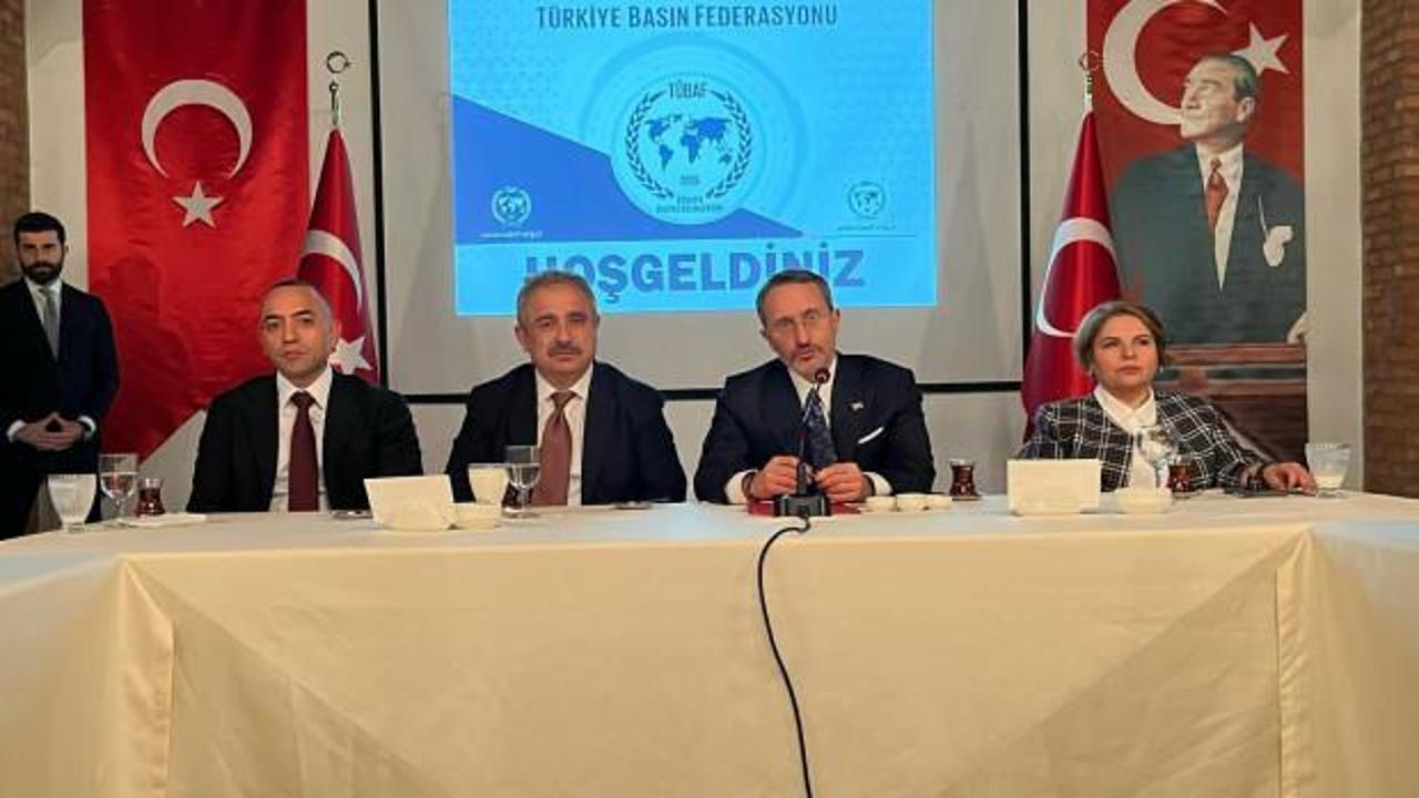 İletişim Başkanı Fahrettin Altun, Türkiye Basın Federasyonu’nun iftarına katıldı