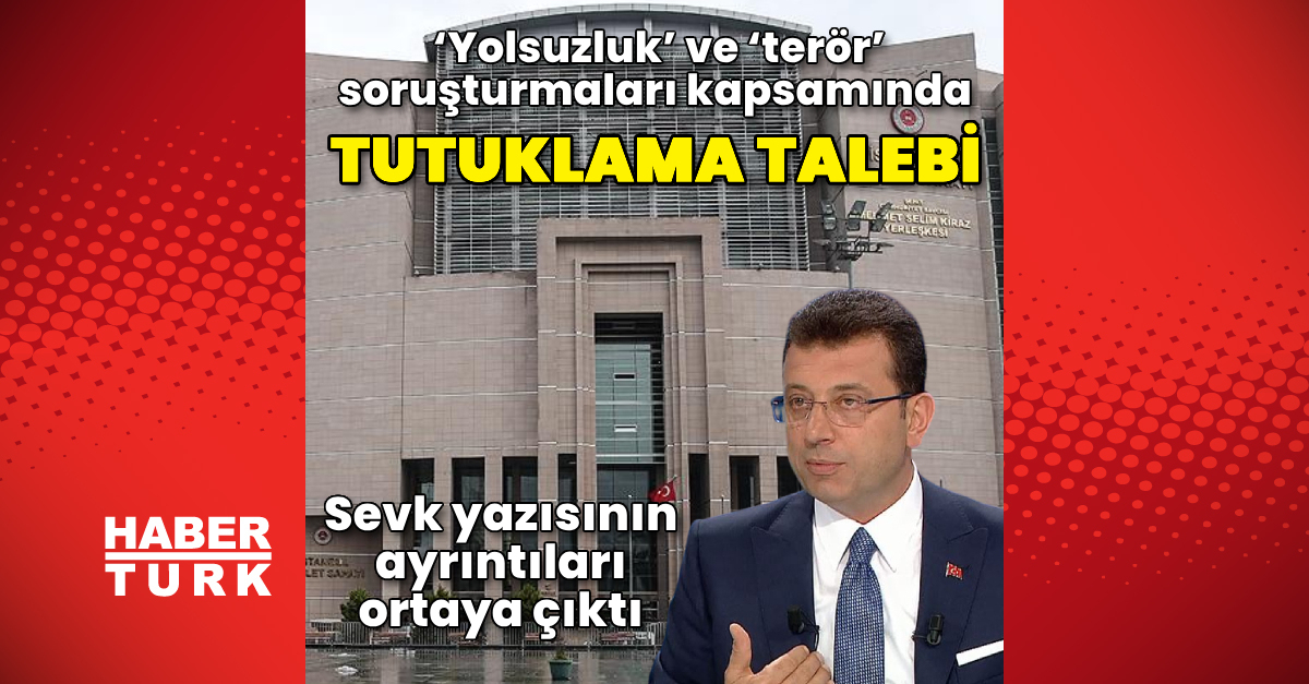 İmamoğlu'na tutuklama talebi