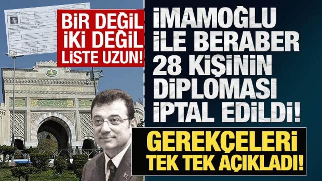 İstanbul Üniversitesi’nin diploma iptaline ilişkin gerekçeleri ortaya çıktı