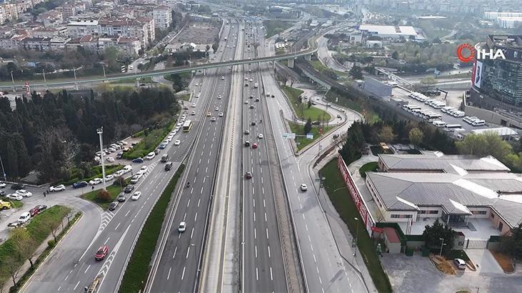İstanbul’da bayramın ilk günü yollar boş kaldı, trafik yoğunluğu yüzde 6 oldu