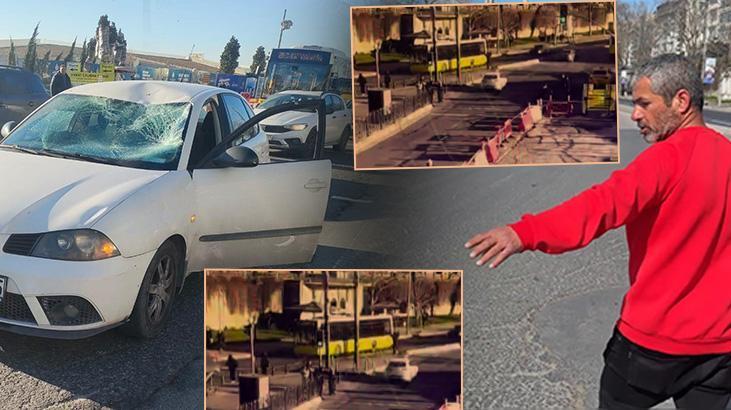 Kabataş’ta feci kaza: Çocuk havada 5-6 takla attı