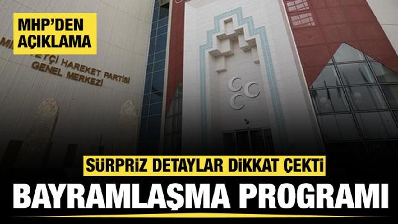 MHP’nin bayramlaşma programı belli oldu: Sürpriz detaylar dikkat çekti!
