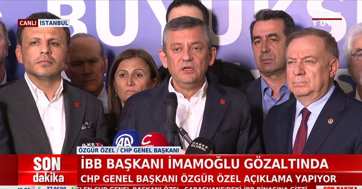 Özgür Özel: İstanbul'a sahip çıkacağız Saraçhane'de olacağız | Son dakika haberleri