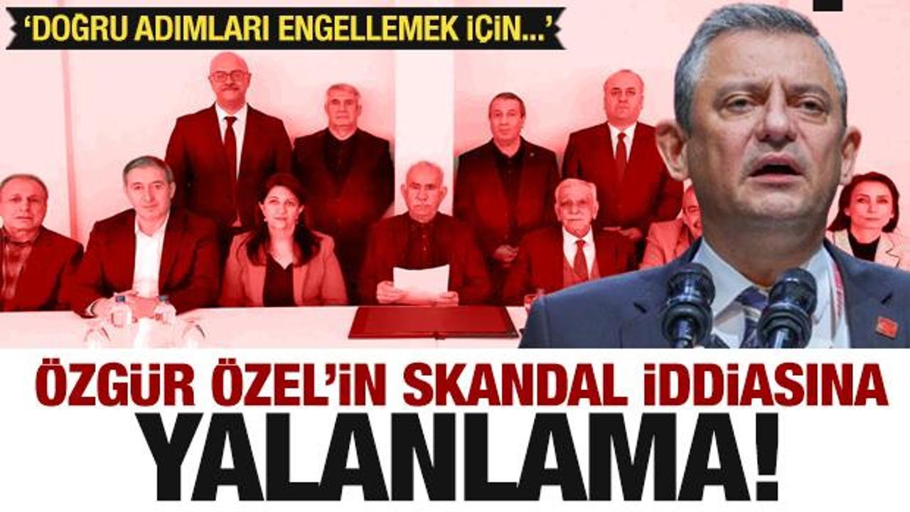 Silah bırakma çağrısı sonrası Özgür Özel’in skandal iddiasına yalanlama!