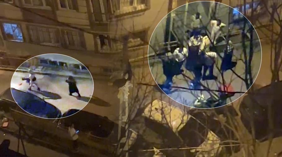Skandal görüntü! Sokakta kadına şiddete mahalleliden ‘vur hak etti’ sözleriyle destek