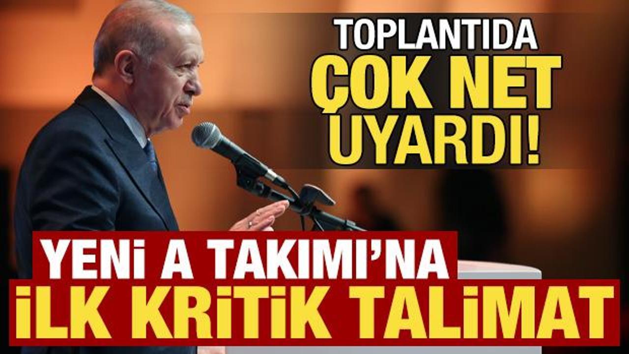 Son dakika haberi: Başkan Erdoğan’dan yeni A takımına ilk kritik talimat!