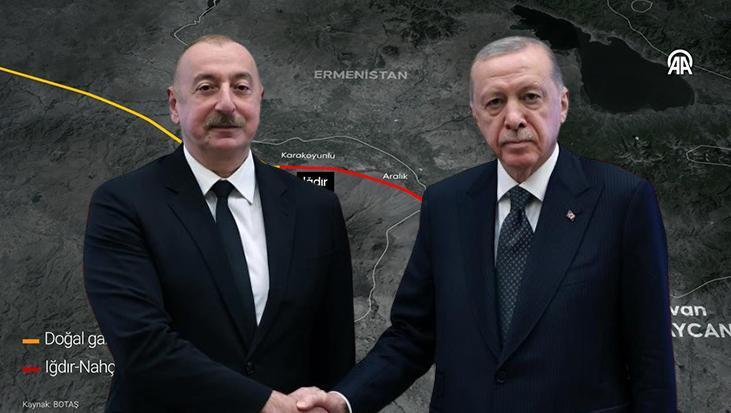 SON DAKİKA HABERİ: Iğdır-Nahçıvan doğal gaz boru hattı açıldı!