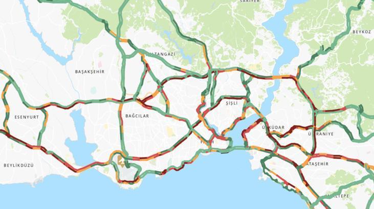 Son dakika… İstanbul’da trafik kilit! İşte yoğunluk yaşanan bölgeler…