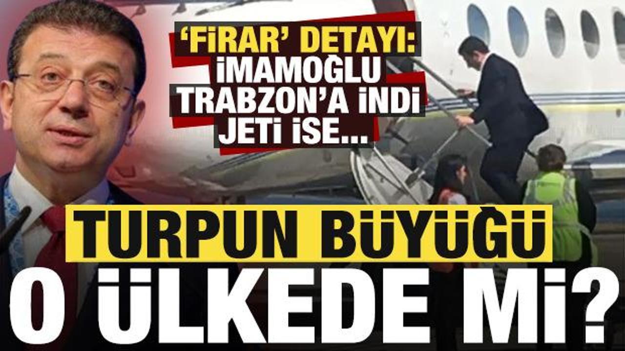 Turpun büyüğü o ülkede mi? İmamoğlu Trabzon’a indi, uçağı ise…
