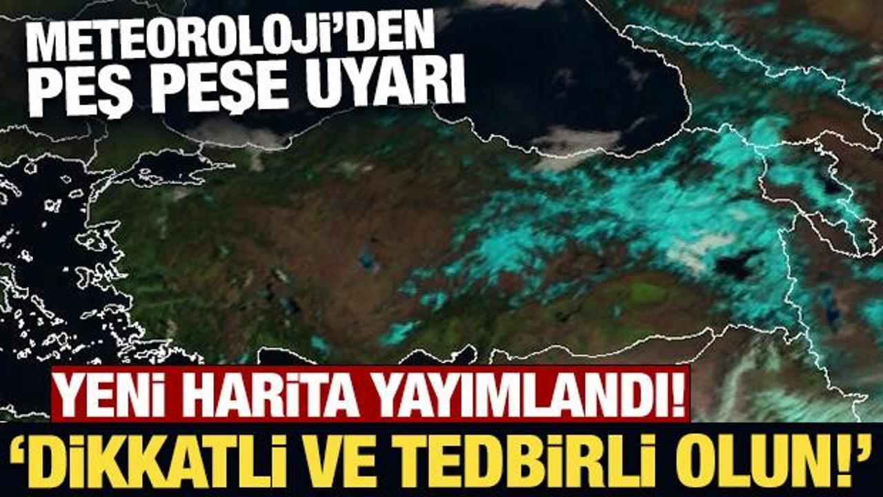 Yeni harita yayımlandı: Meteoroloji’den buzlanma, don ve çığ uyarısı!