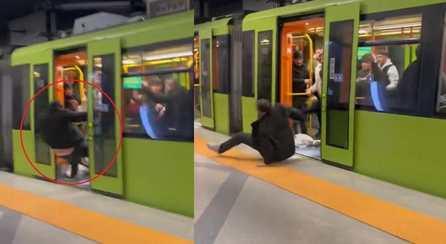 Yer: Bursa! Yolcular tarafından metrodan atıldı