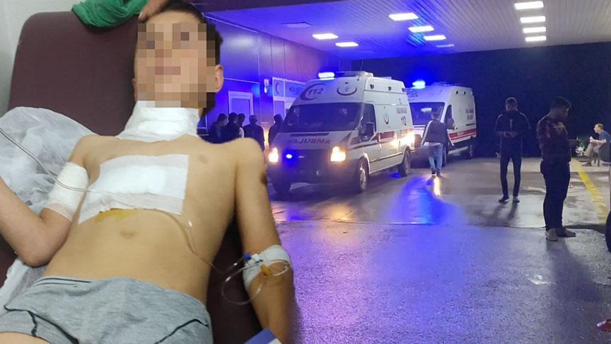 10 yaşındaki çocuk evinin önünde dehşeti yaşadı! Kol ve bacaklarından yaralandı