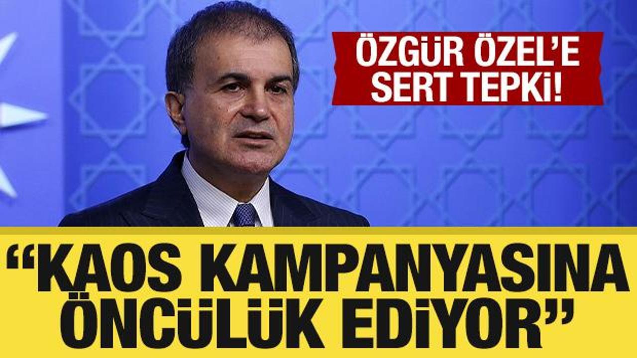 AK Parti Sözcüsü Çelik’ten Özgür Özel’e tepki! ‘Kaos kampanyasına öncülük ediyor’