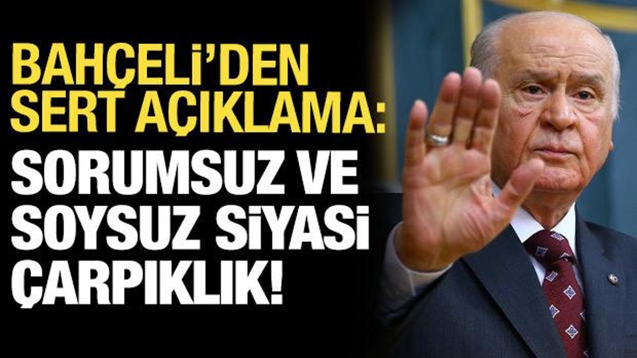 Bahçeli’dan boykot tepkisi: Sorumsuz ve soysuz bir siyasi çarpıklık!