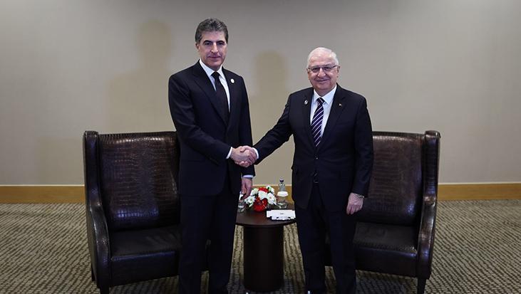 Bakan Güler, IKBY Başkanı Neçirvan Barzani ile görüştü