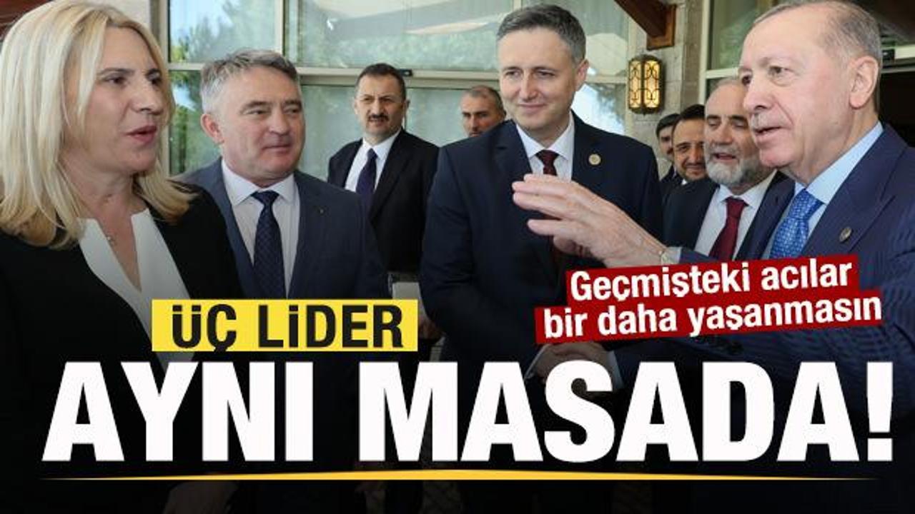 Başkan Erdoğan, üç lideri aynı masada buluşturdu: Geçmişteki acılar bir daha yaşanmasın