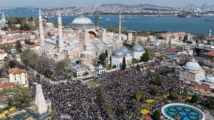 Beyazıt’ta binler Gazze için yürüdü