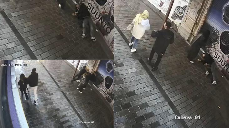 Beyoğlun’da sıcak saatler: Kadının darbeden şahsı bacağından vurdu