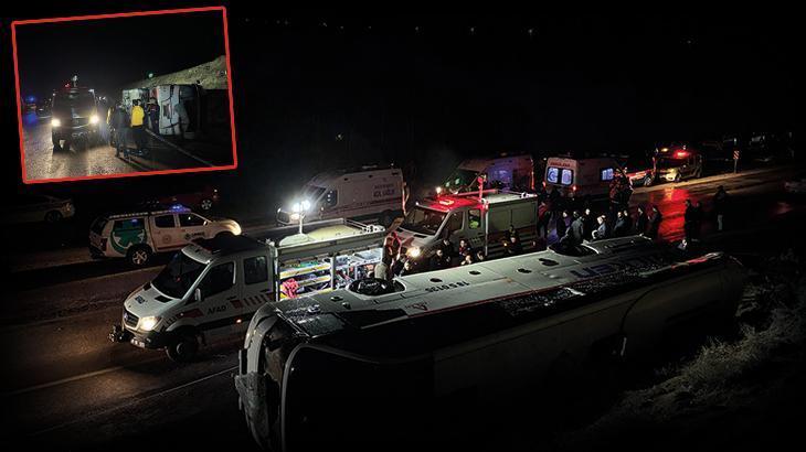 Çankırı’da feci kaza! İşçi servisi devrildi: 23 yaralı