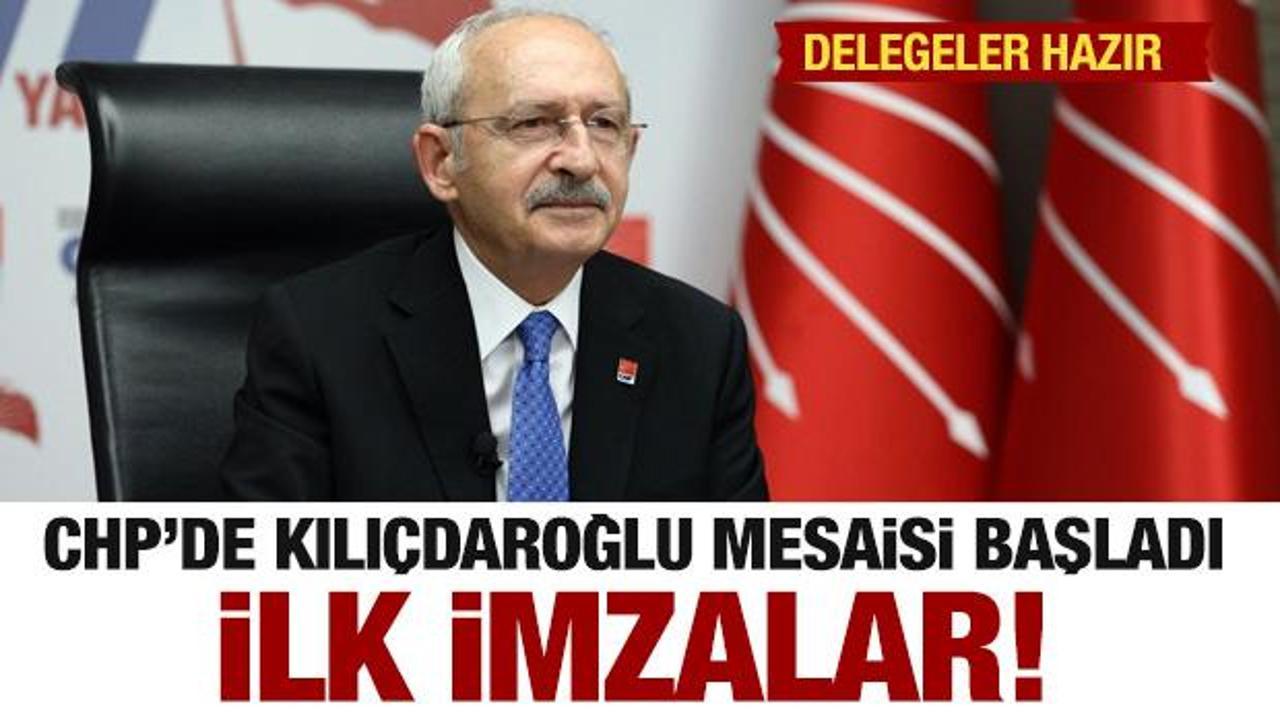 CHP’de Kılıçdaroğlu mesaisi! Adaylık için ilk imza
