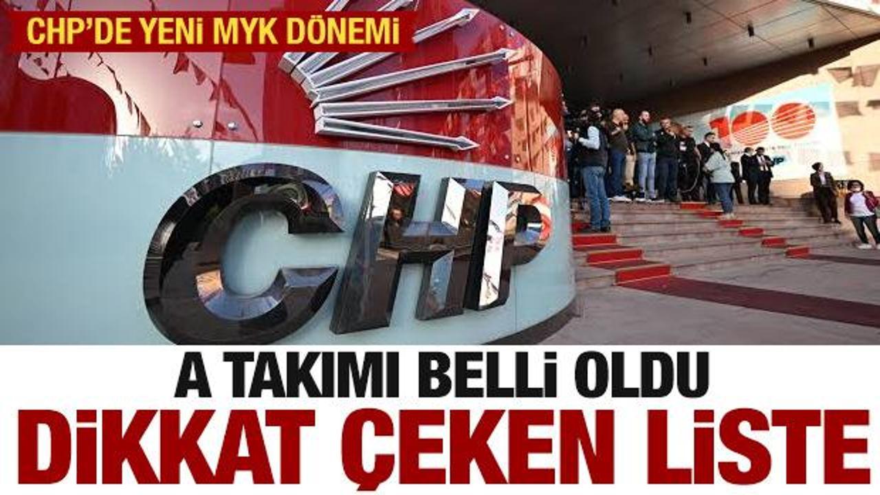 CHP’de yeni MYK listesi belli oldu! Listede dikkat çeken değişiklik