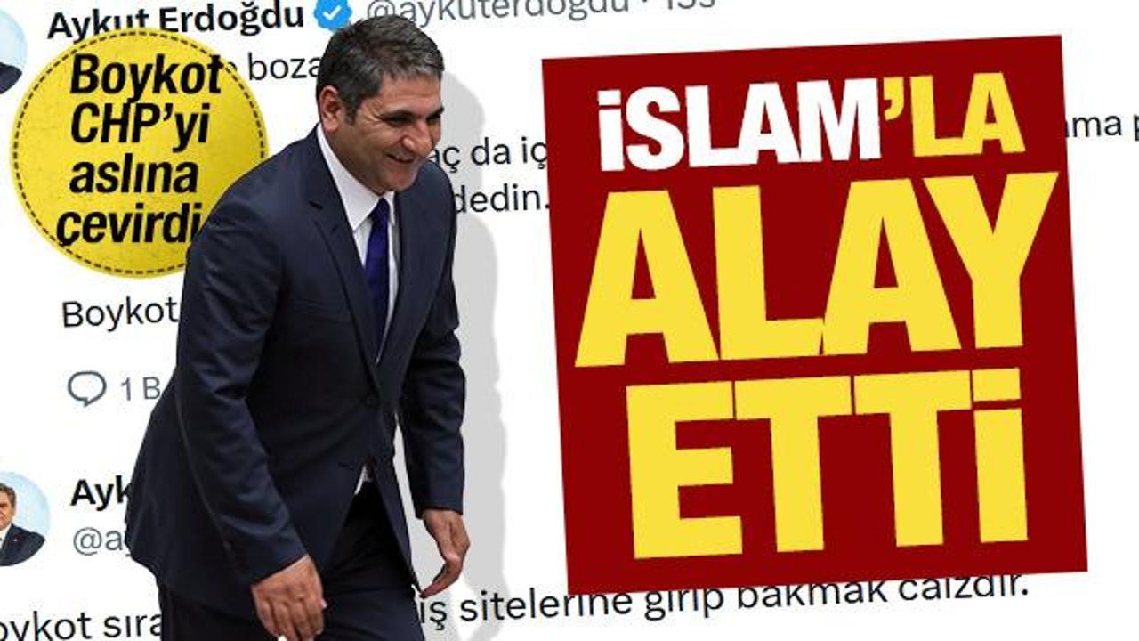 CHP’li Erdoğdu boykot bahanesiyle İslami değerlerle alay etti