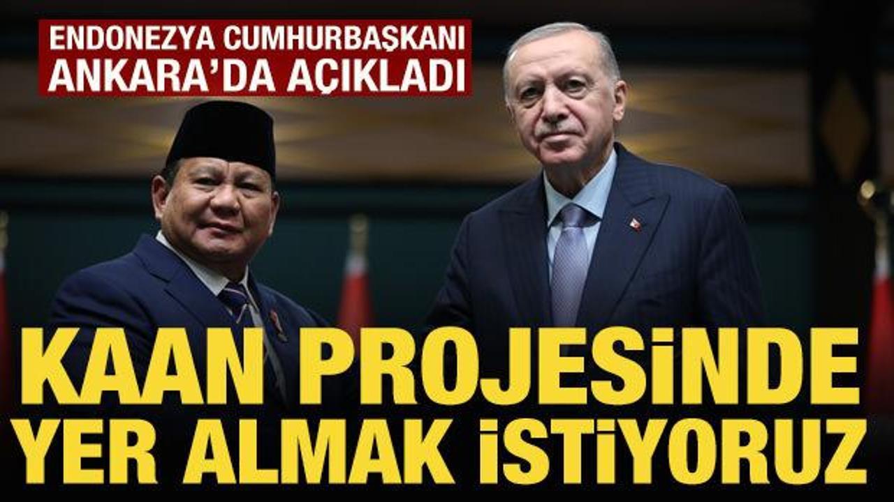 Cumhurbaşkanı Erdoğan ve Subianto’dan ortak açıklama