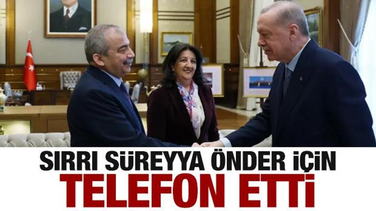 Cumhurbaşkanı Erdoğan’dan Sırrı Süreyya Önder için ‘geçmiş olsun’ telefonu
