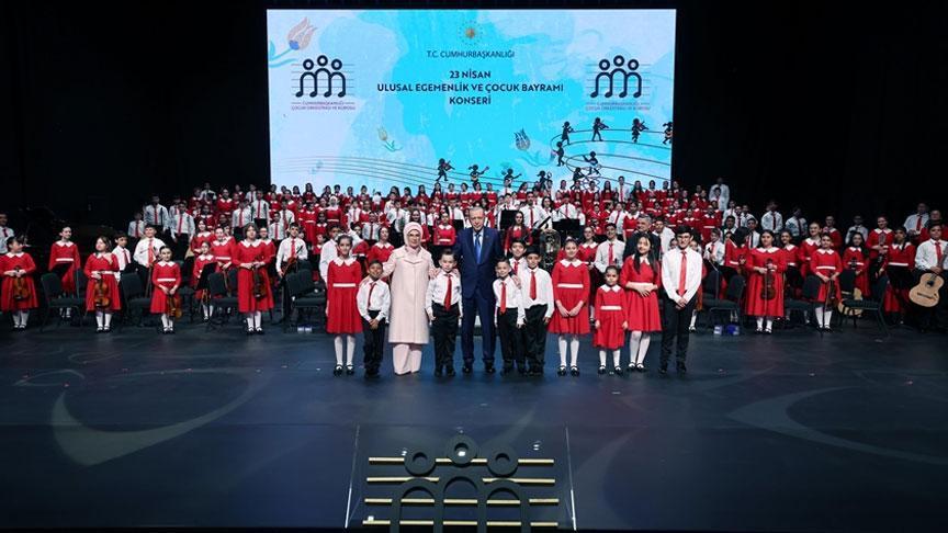 Emine Erdoğan, Çocuk Orkestrası’nın ilk konserini paylaştı