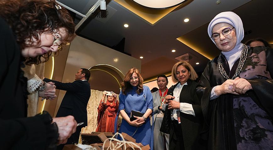 Emine Erdoğan lider eşlerine Anadolu’nun kültürel mirasını tanıttı
