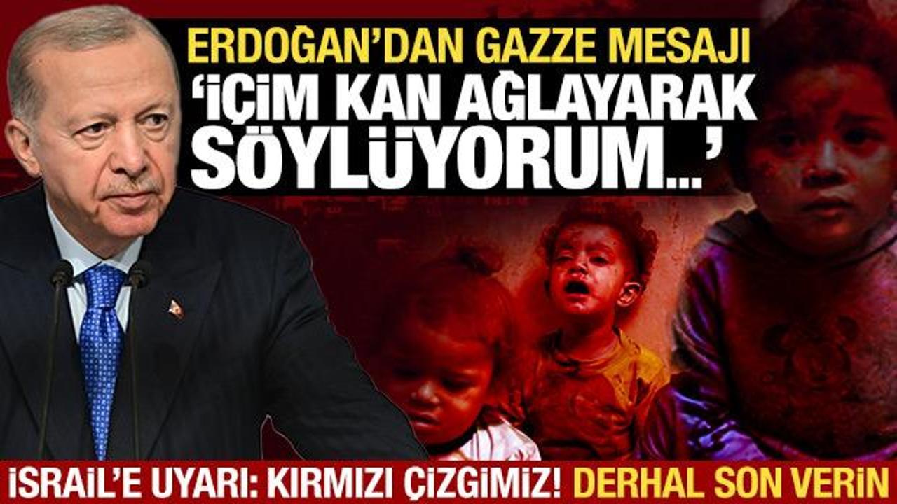 Erdoğan’dan son dakika Filistin açıklaması: İçim kan ağlayarak söylüyorum…