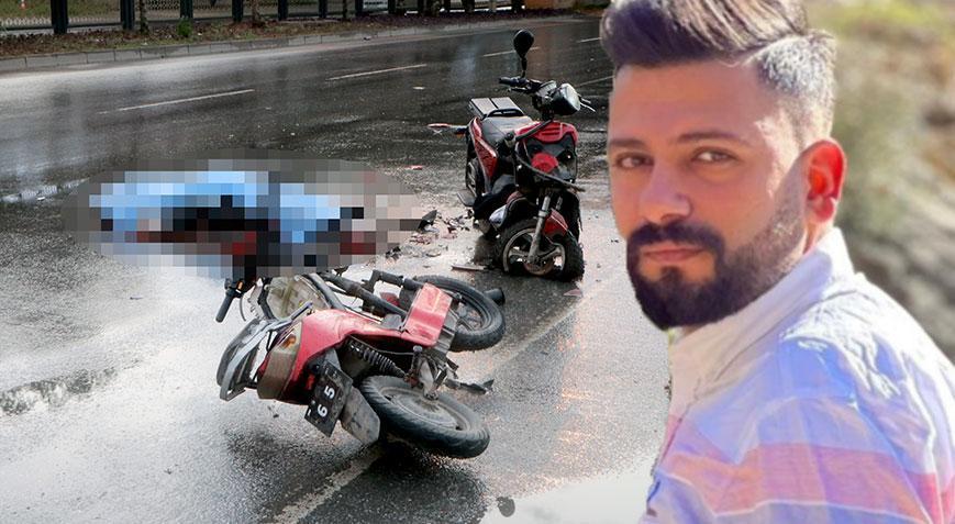 Feci ölüm! Otomobil ile 2 elektrikli bisiklet çarpıştı