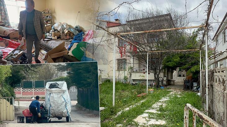 İhbar edilen ‘çöp ev’ 3 dil bilen emekli pilotun çıktı