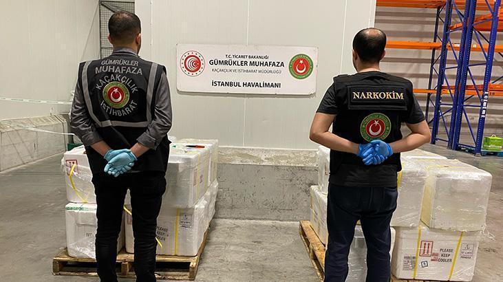 İstanbul Havalimanı’nda 455,2 kilo kokain ele geçirildi!