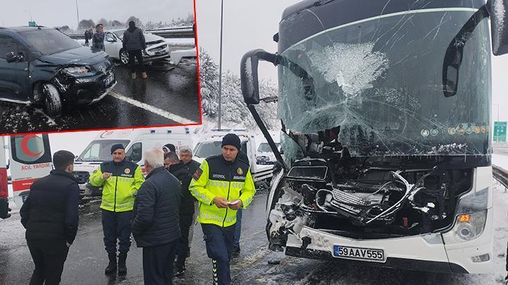 İstanbul yönü ulaşıma kapandı! Bolu’da zincirleme kaza: Çok sayıda araç birbirine girdi