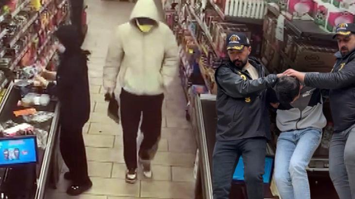 İstanbul’da film gibi soygun! Kasiyeri bıçakla tehdit edip, 80 bin lirayı gasp etti