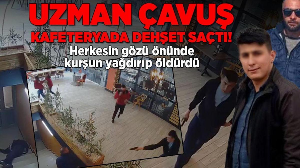 Kafeteryada korkunç olay! ‘Yan bakma’ cinayetinin görüntüleri ortaya çıktı