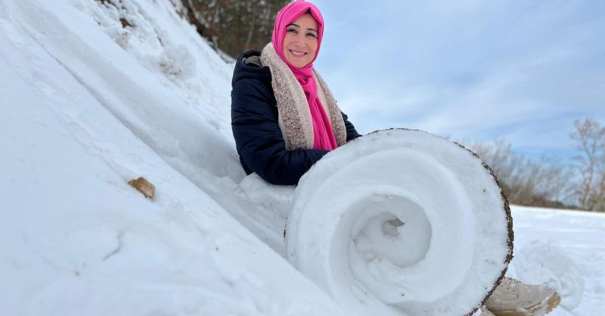 Kar rulosu nedir nasıl oluşur? Doğada ender oluşuyor! 'Kar ruloları' görüldü! | Son dakika haberleri
