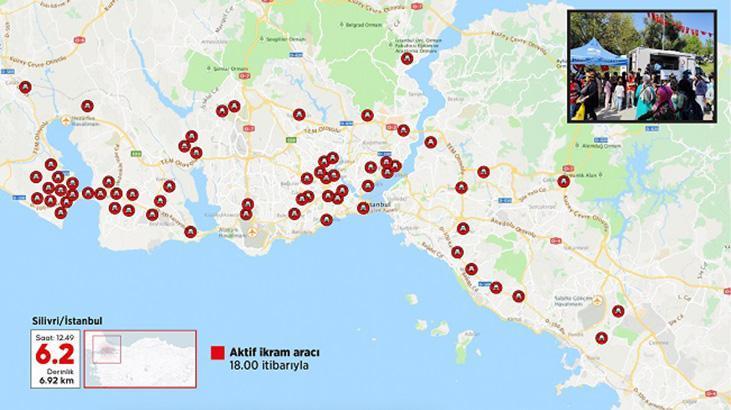 Kızılay’dan İstanbul depremi sonrası 61 noktada beslenme desteği