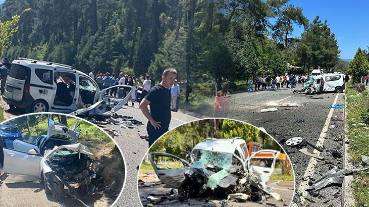 Marmaris’te zincirleme kaza! Korkunç görüntüler: Ölü ve yaralılar var