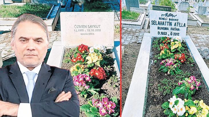 Mezarlık dizi seti oldu! Hayali isim çıkartması mezar taşında unutuldu