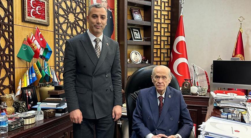 MHP Lideri Bahçeli, partisinin Siirt İl Başkanı Tükenmez’i kabul etti